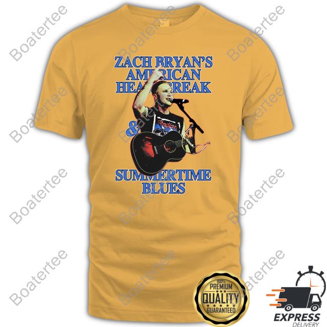 Zach Bryan's Merch American Heartbreak & Summertime Blues T-Shirt