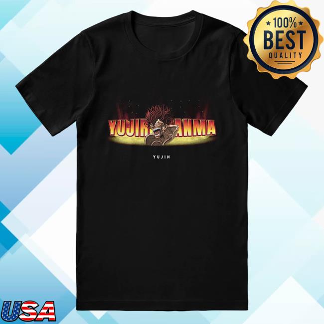 Yujin Clothing Baki Hanma Yujiro Hanma Flames T Shirt