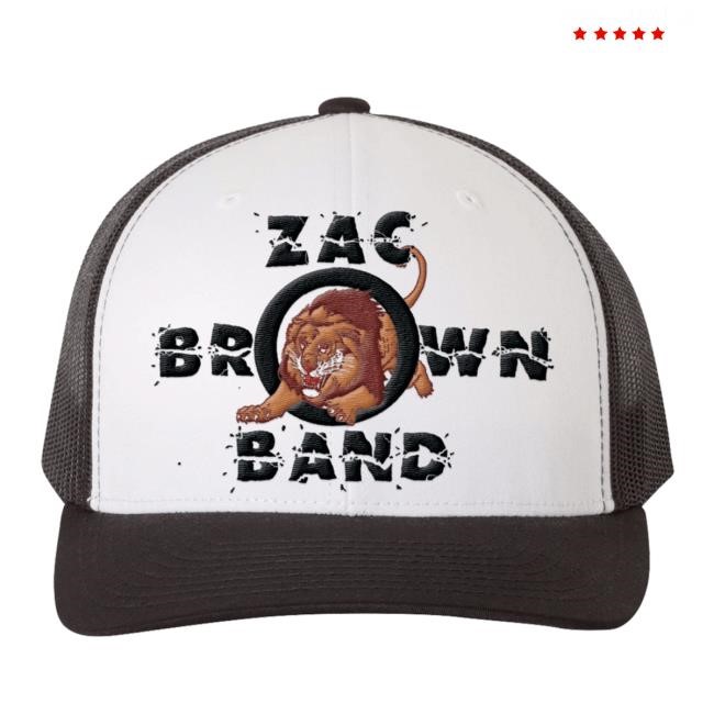 Zac Brown Band Official Merch Store Lion Trucker Hat Zac Brown Band Clothing Shop Apparel