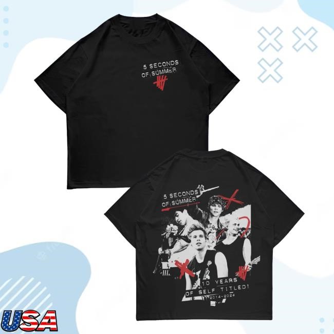 5 Seconds Of Summer 10 Years Of Self Titled New Shirt